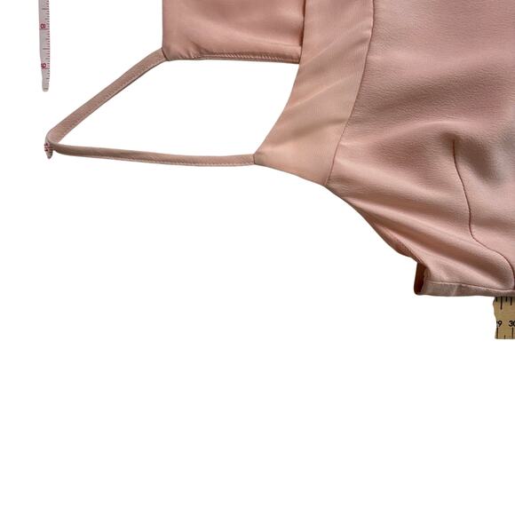 Cynthia Steffe Pastel Pink Dress Racer Back Side Zipper Size 4 - Picture 12 of 16